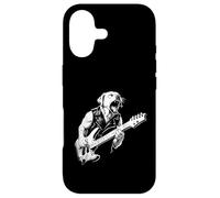Custodia per iPhone 17 Labrador Golden Retriever Dog Metal Punk Rock Chitarra Design