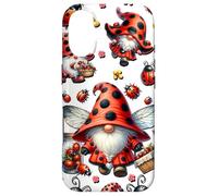 Custodia per iPhone 17 Ladybug Mom Floral Spring Gnome Pattern With Cute Ladybugs