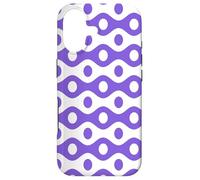 Custodia per iPhone 17 Lavender Purple Wavy Lines Circular Dot Playful Retro Patten