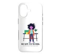 Custodia per iPhone 17 Lavorare da casa - Slogan umoristico pronto a lavorare