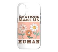 Custodia per iPhone 17 Le emozioni ci rendono umani Grafica floreale retrò