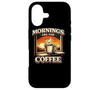 Custodia per iPhone 17 Le mattine sono per il caffè Caffeina vintage al tramonto