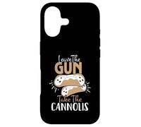 Custodia per iPhone 17 Leave the Gun, Take the Cannolis, citazione classica con stile