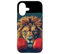 Custodia per iPhone 17 Leone fresco con guantoni da boxe costume