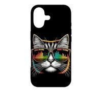 Custodia per iPhone 17 Less Drama More Techno Cat Tee - Occhiali da sole & Beats