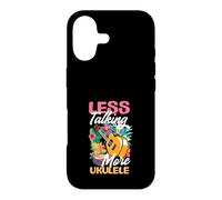 Custodia per iPhone 17 Less Talking More Ukulele Divertente Lettore Musicale Hawaiano
