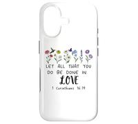 Custodia per iPhone 17 Let All That You Do Be Done in Love God 1 Corinthians 16:14