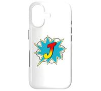 Custodia per iPhone 17 Lettera J Supereroe Nome Comico Lettera Retro Costume