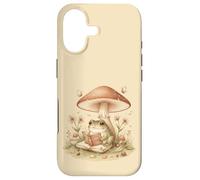 Custodia per iPhone 17 Lettura della rana nella foresta sotto i funghi
