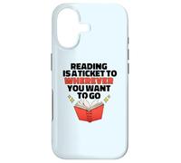 Custodia per iPhone 17 LETTURA È UN BIGLIETTO PER DOVE VUOI ANDARE Reader Meme