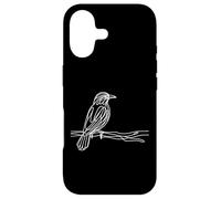 Custodia per iPhone 17 Licheno del Paradiso Line Art Ornitologo
