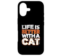 Custodia per iPhone 17 Life Is Better With A Cat Paw Print Feline Lover