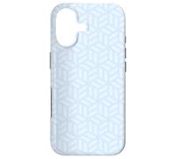 Custodia per iPhone 17 Light Blue Cubes Geometric Optical Illusion Tranquil Pattern