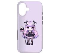 Custodia per iPhone 17 Lilac Chibi Pastel Goth Girl Kawaii Creepy Cute Anime