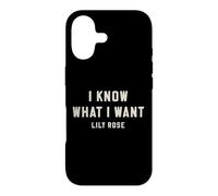 Custodia per iPhone 17 Lily Rose So cosa voglio audace