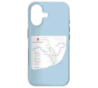 Custodia per iPhone 17 Lisbon Portugal Subway Train Railway - Souvenir Route Map