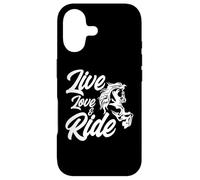 Custodia per iPhone 17 Live Love and Ride Horse Equitazione Cavaliere Proprietario di cavalli Ranch