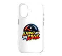 Custodia per iPhone 17 Living on the Edge Empty Fuel Gauge Funny Driving