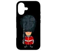 Custodia per iPhone 17 London Guard Outfit, Funny Cute London Queen Guard Cartoon