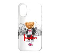 Custodia per iPhone 17 Londra Royal Teddy Bear Bad Boy Illustrazione Grafica Anime