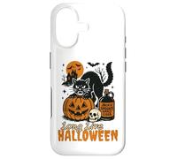 Custodia per iPhone 17 Long Live Halloween Funny Pumpkin Black Cat Men Women