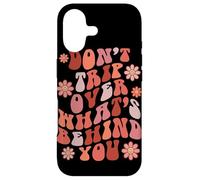 Custodia per iPhone 17 Look Ahead Not Behind You Retro Groovy Citazione