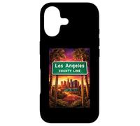Custodia per iPhone 17 Los Angeles County Sign 110 Freeway LA City Skyline 323 213