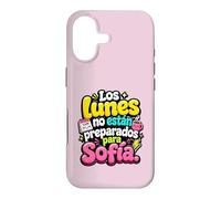 Custodia per iPhone 17 Los Lunes non están preparados para Sofía humor frase