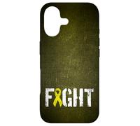 Custodia per iPhone 17 Lotta contro il sarcoma - Nastro giallo per la consapevolezza del cancro alle ossa