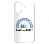 Custodia per iPhone 17 Love and Light Rainbow Hanukkah Camicia Ebraica Chanukah