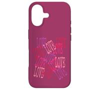 Custodia per iPhone 17 Love in Cascata Lettering Romantico
