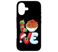 Custodia per iPhone 17 Love Spaghetti Pasta Xmas Holiday Italian Food Christmas