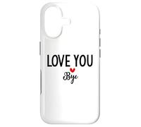 Custodia per iPhone 17 Love You Bye Sign Red Heart Valentine I Love You Goodbye
