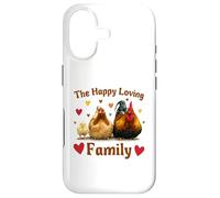 Custodia per iPhone 17 Loving Cute Chicken Family Hen Rooster Chick Funny Farmer