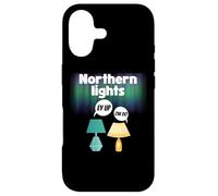 Custodia per iPhone 17 Luci del nord divertenti con lampade d'accento dell'Inghilterra settentr
