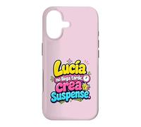 Custodia per iPhone 17 Lucía no llega tarde, crea suspense humor frase divertida