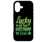 Custodia per iPhone 17 Lucky to Be the Birthday Girl Shamrock St Patrick's Day