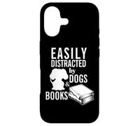 Custodia per iPhone 17 L'umorismo dei topi di biblioteca per gli amanti dei cani facilmente distratto lettore