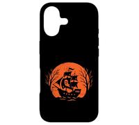 Custodia per iPhone 17 Luna di Halloween della nave fantasma