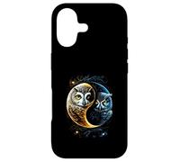 Custodia per iPhone 17 Luna Gufo Uccelli Fienile Umoristico Yin E Yang Cinese
