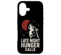 Custodia per iPhone 17 Lupo Pizza Luna Late Night Hunger Graphic