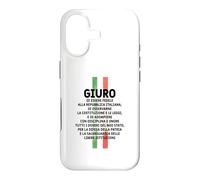 Custodia per iPhone 17 Maglia Celebrativa, Formula Giuramento Repubblica Italiana