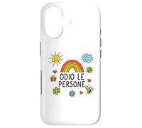 Custodia per iPhone 17 Maglia Divertente ODIO LE PERSONE vi voglio bene… da lontano