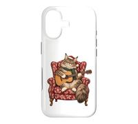 Custodia per iPhone 17 Maine Coon - Chitarra acustica con gatto, canti natalizi