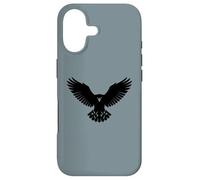 Custodia per iPhone 17 Majestic Raptor Black Silhouette Ali Diffusione Uccello Rapace