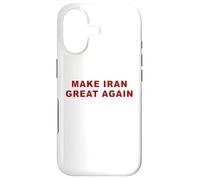 Custodia per iPhone 17 Make Iran Great Again - Minimal Text White & Red