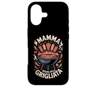Custodia per iPhone 17 Mamma Cuoca Griglia BBQ Barbecue Carne Grigliata Brace
