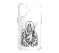 Custodia per iPhone 17 Manannan, linea d'arte celtica del dio celtico delle onde sacre