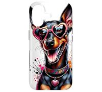 Custodia per iPhone 17 Manchester Terrier Standard Dog St Valentines Day Opera d'arte