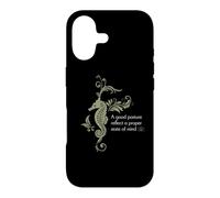 Custodia per iPhone 17 Mandala yoga Meditazioni Cavalluccio marino grafico